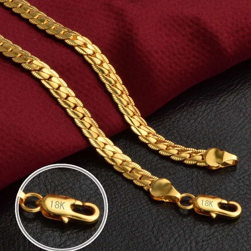 KH Royale 18K Gold & Silver Signature Chain Set 6MM