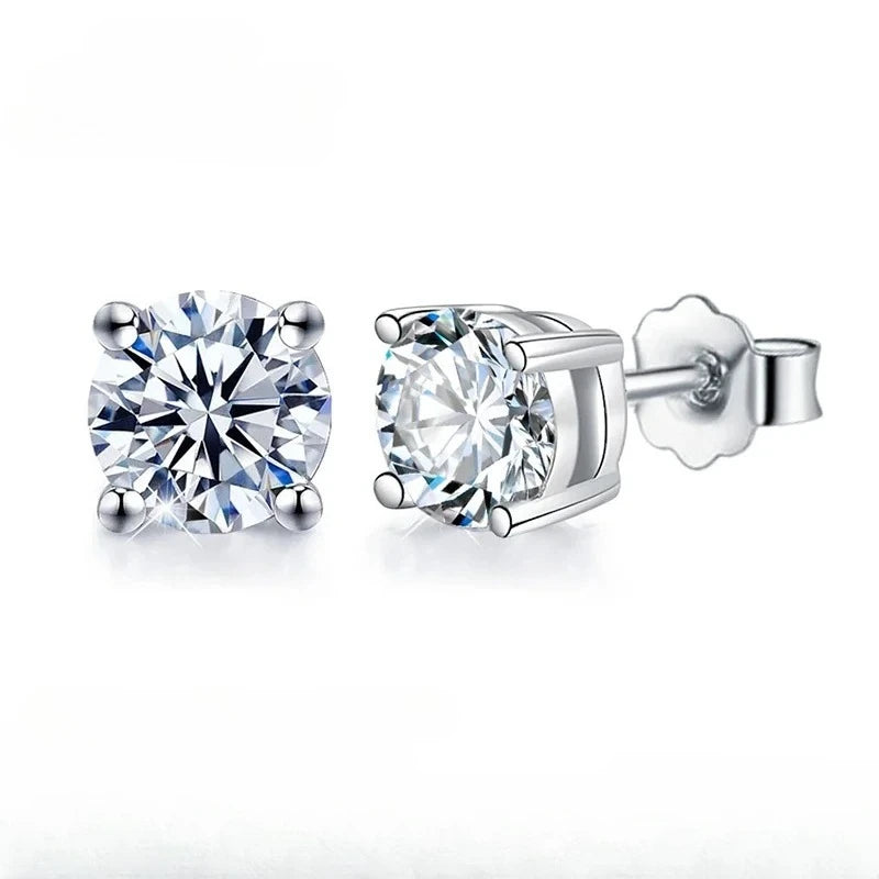 KH Diamond Vault Luxury Stud Collection Gold & Pure silver Moissanite Diamond