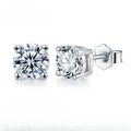 KH Diamond Vault Luxury Stud Collection Gold & Pure silver Moissanite Diamond