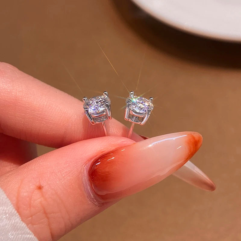 KH Diamond Vault Luxury Stud Collection Gold & Pure silver Moissanite Diamond